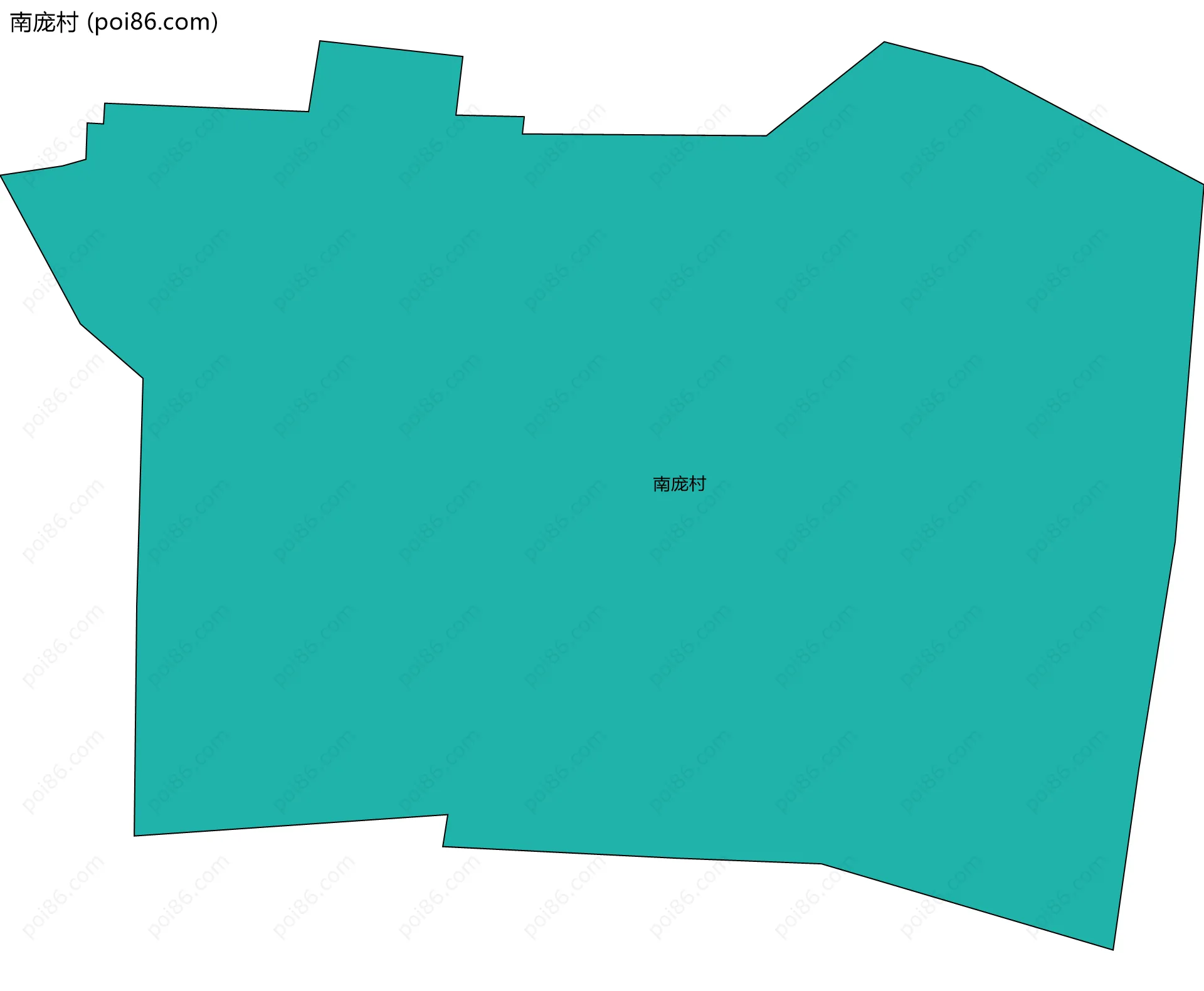 南庞村边界地图