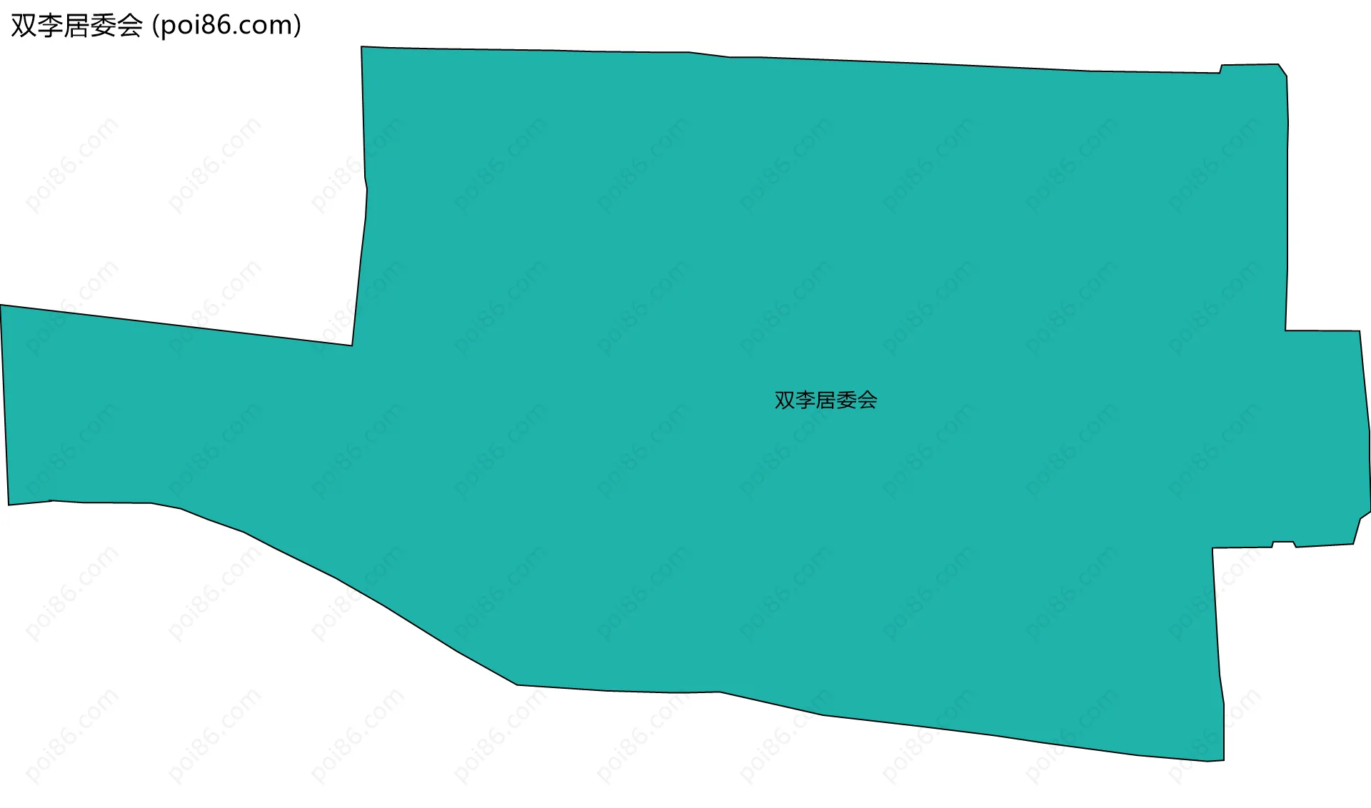 双李居委会边界地图