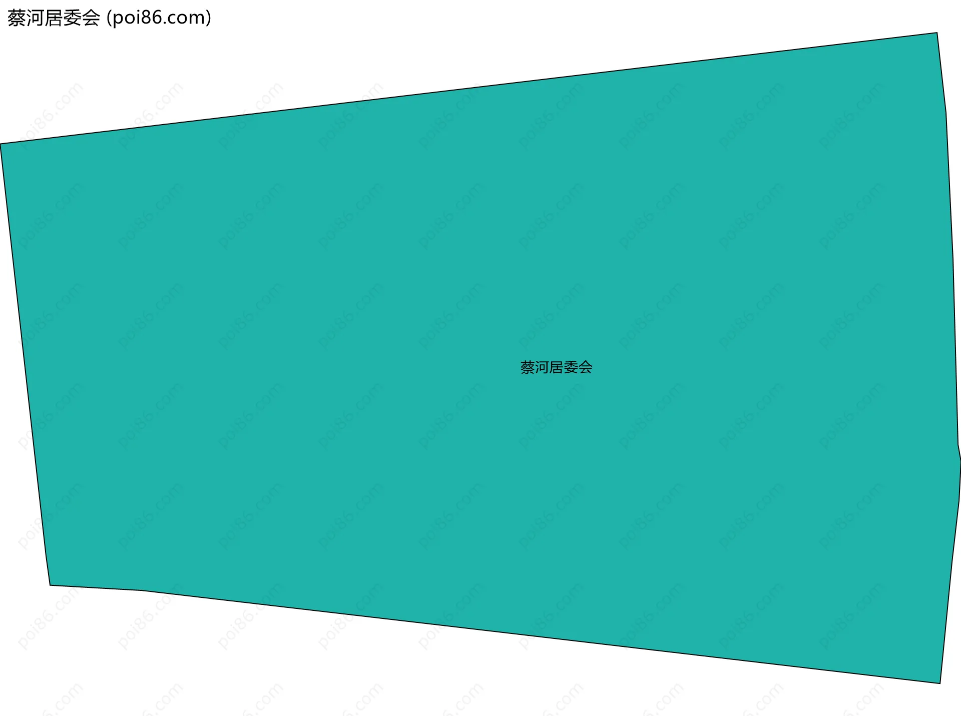 蔡河居委会边界地图