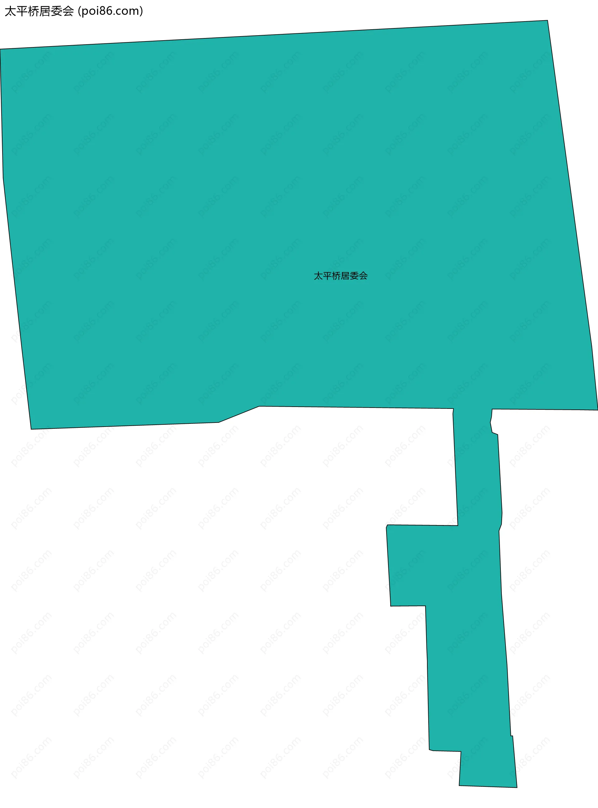 太平桥居委会边界地图