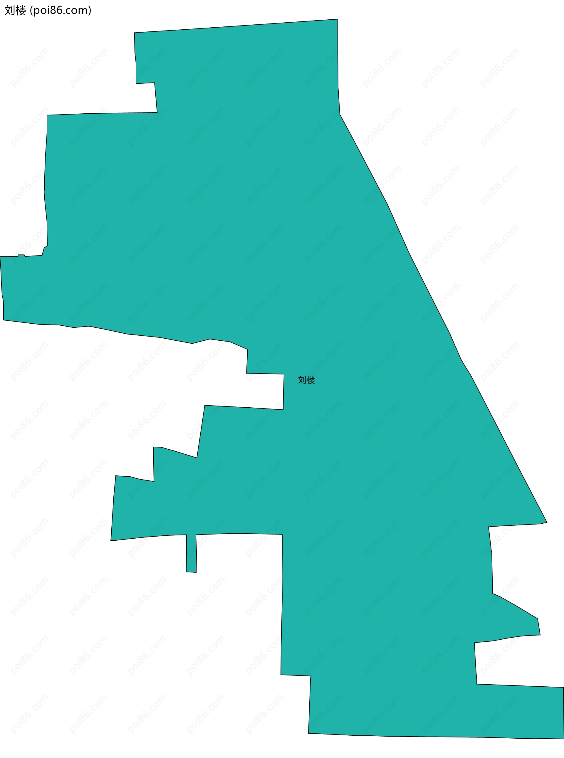刘楼边界地图