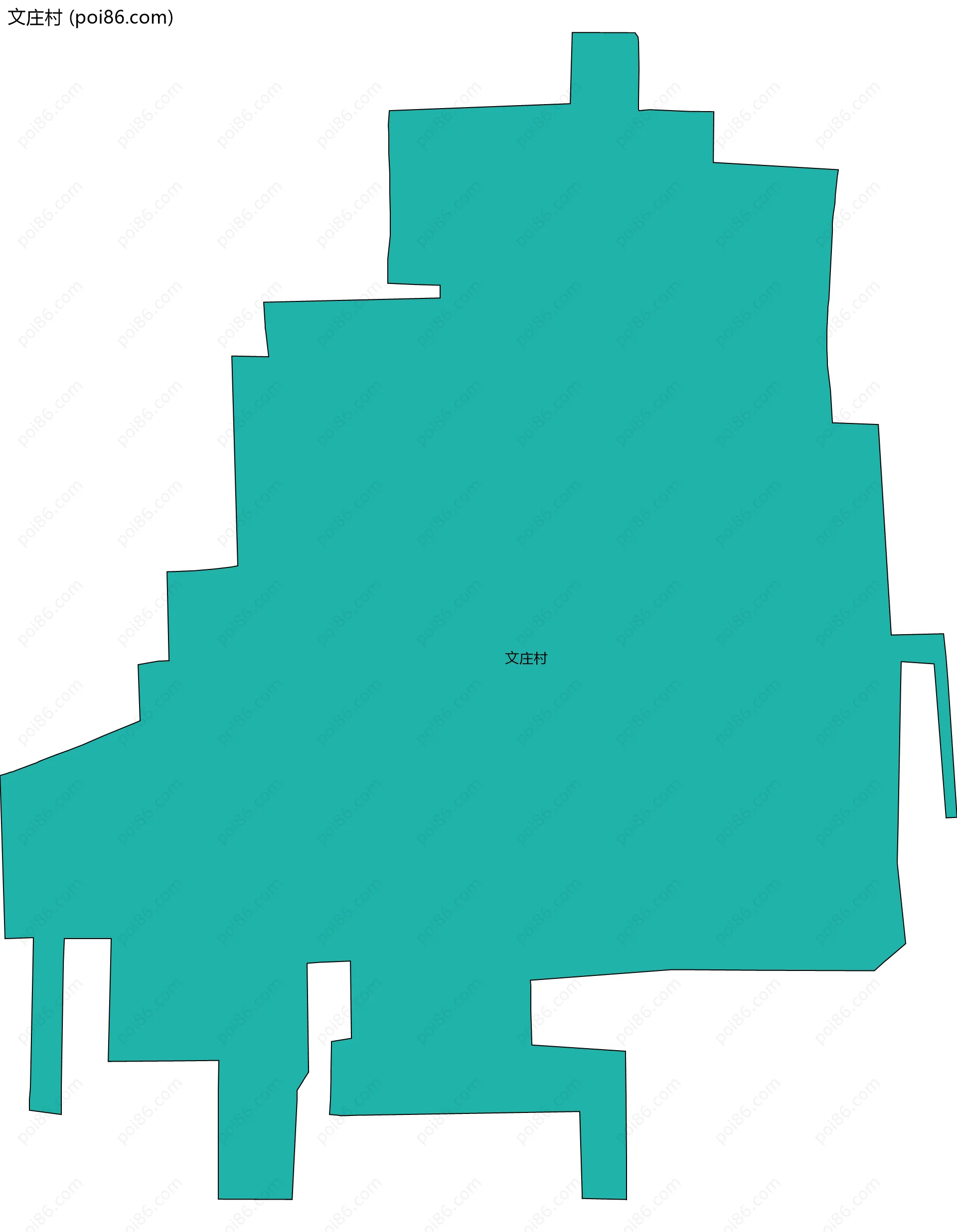文庄村边界地图