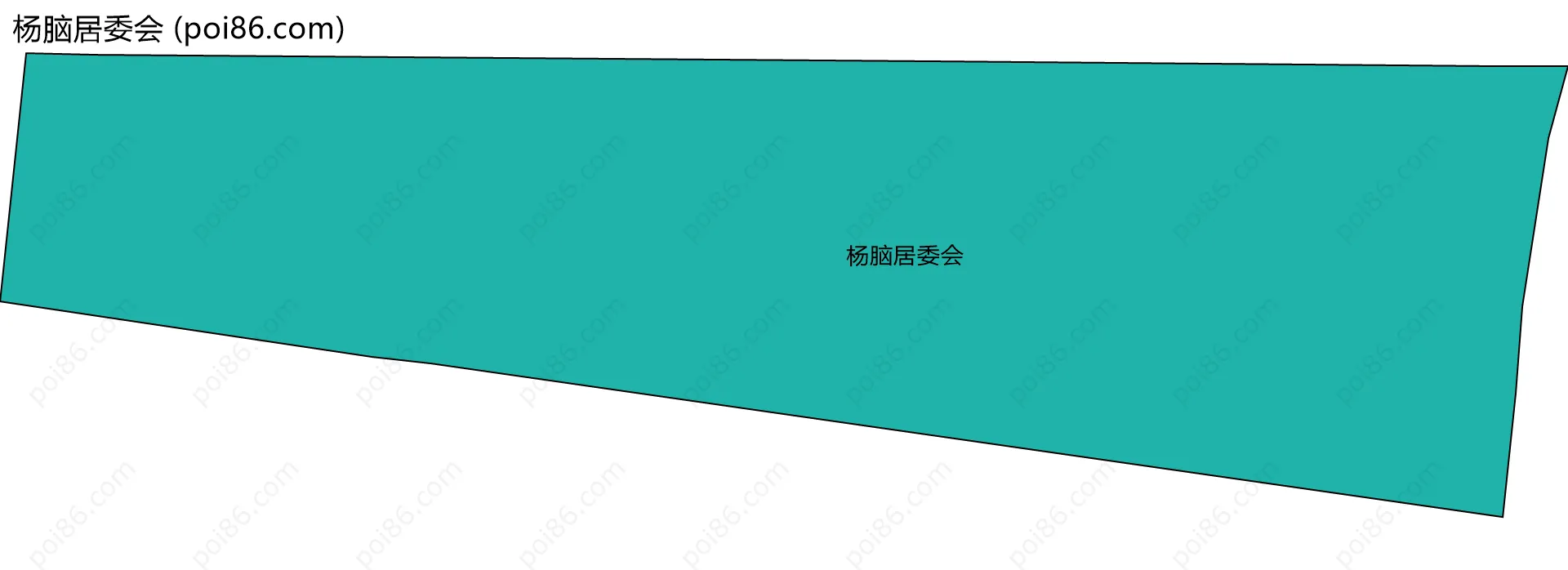 杨脑居委会边界地图