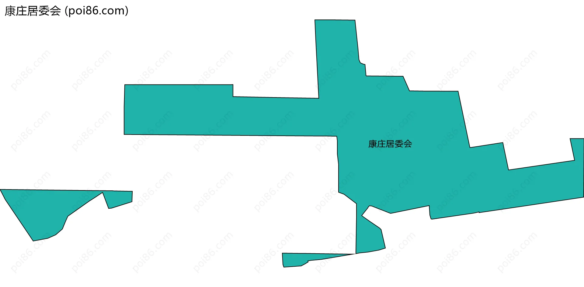 康庄居委会边界地图