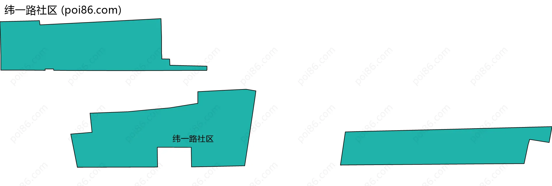 纬一路社区边界地图
