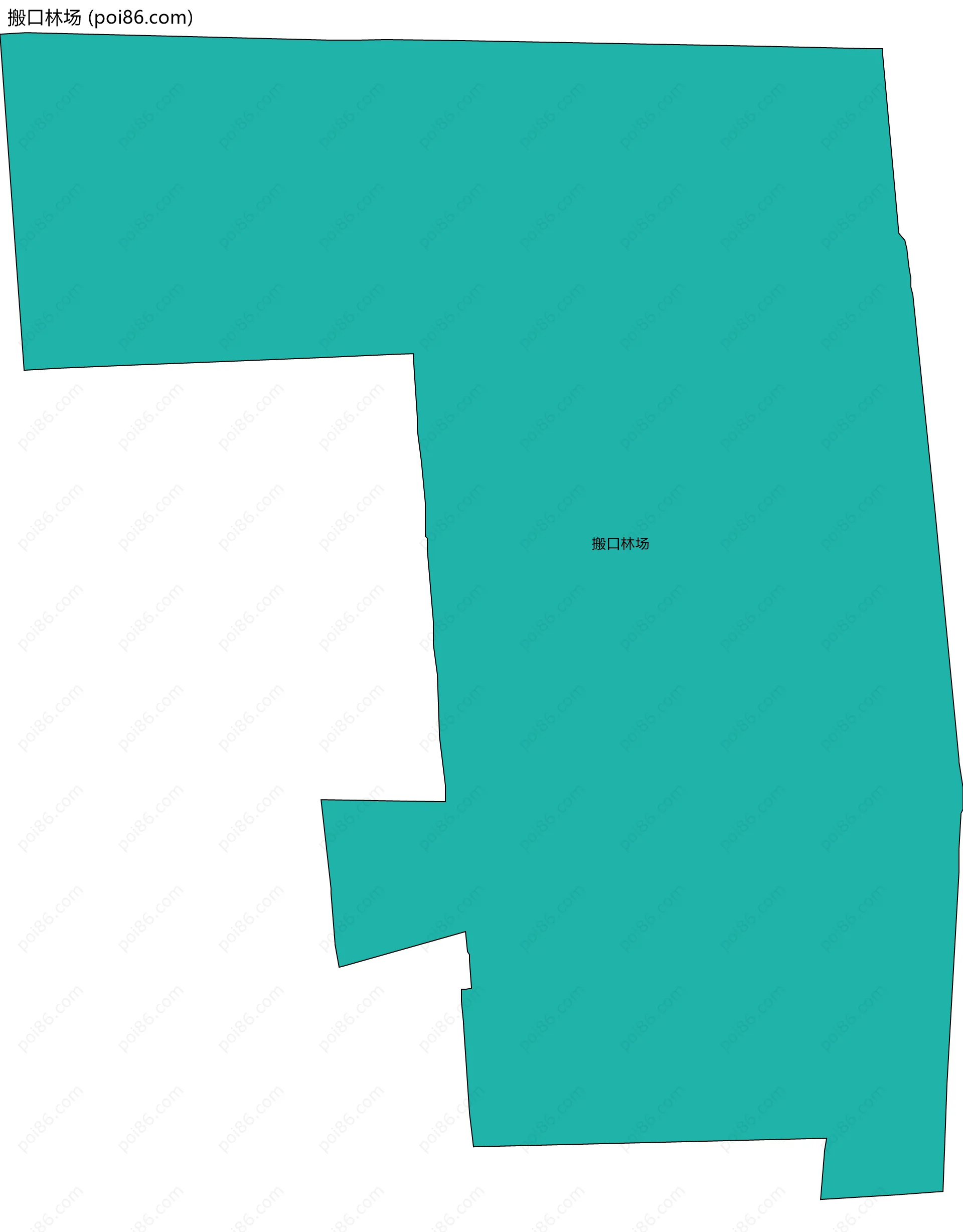 搬口林场边界地图