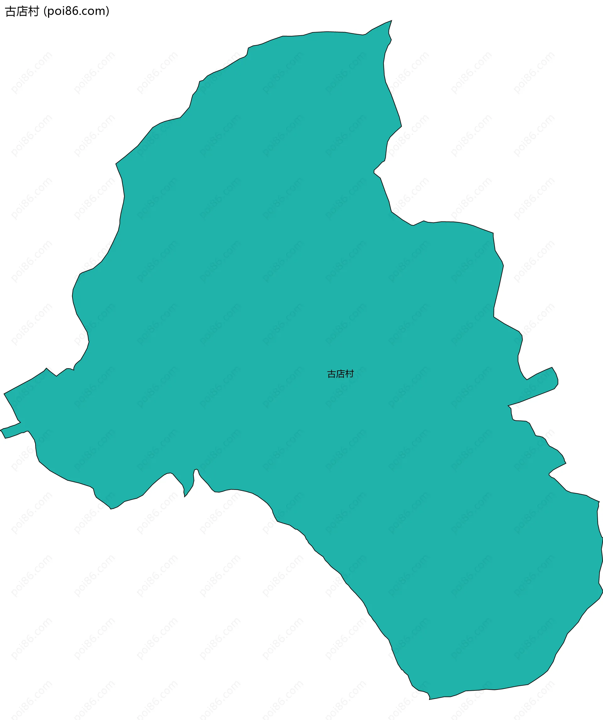 古店村边界地图