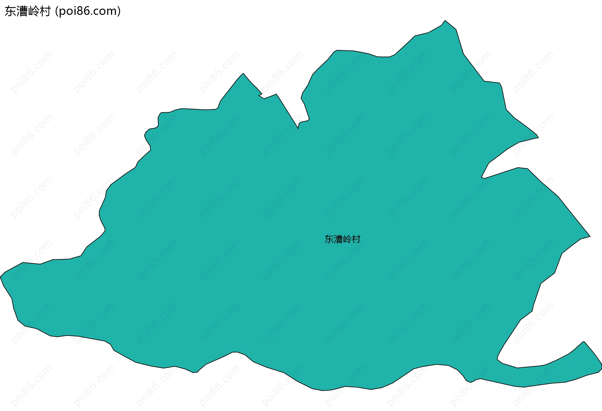 东漕岭村边界地图