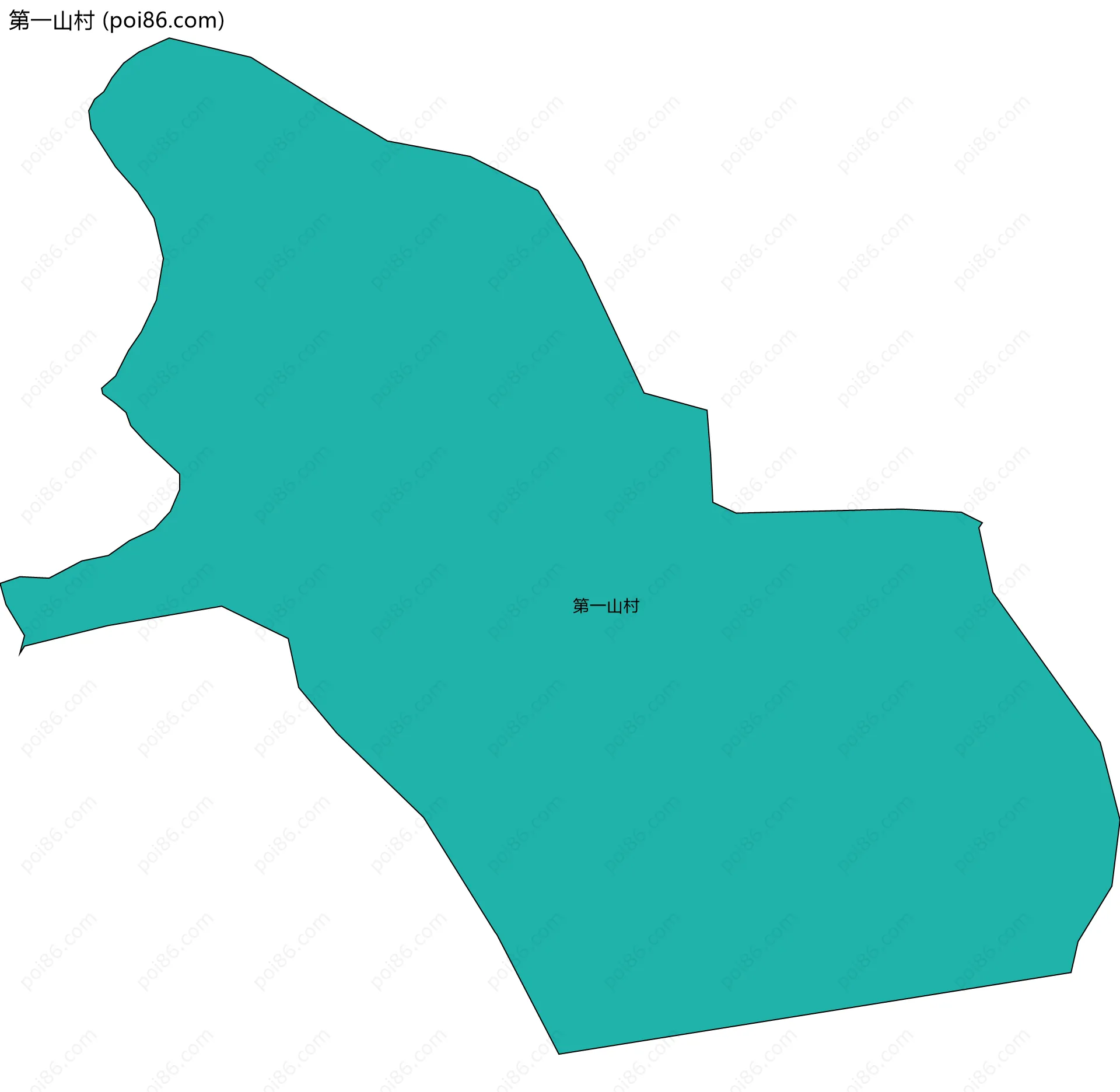 第一山村边界地图