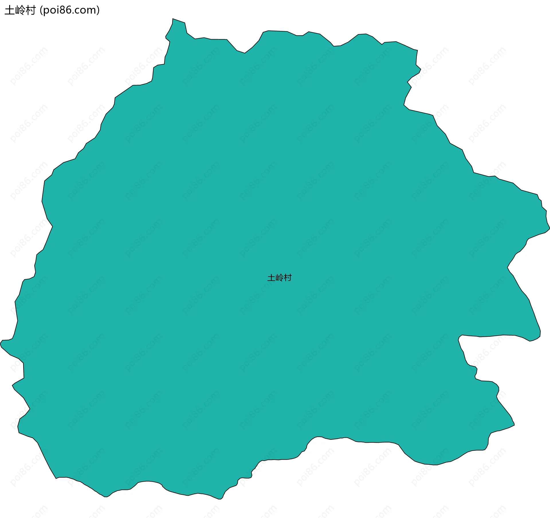 土岭村边界地图