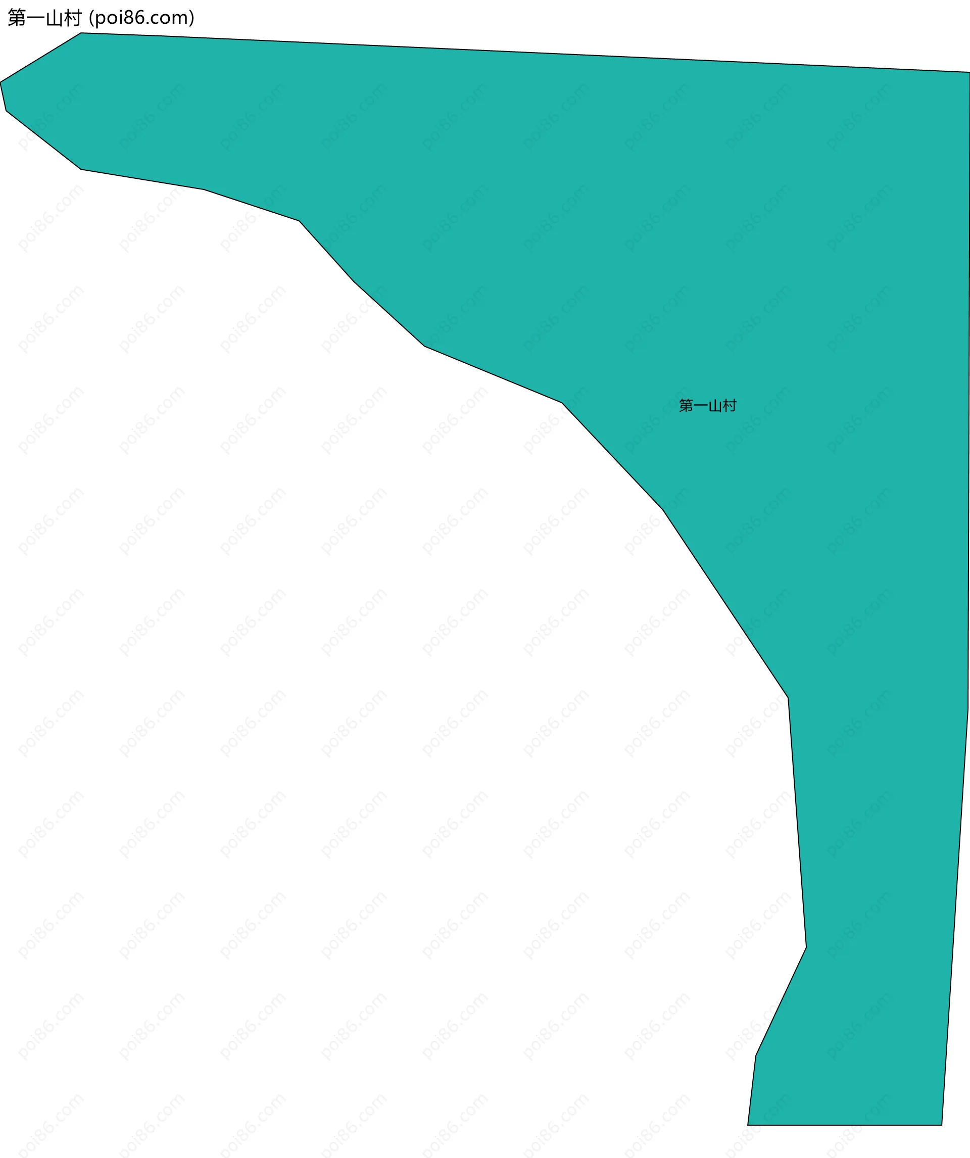 第一山村边界地图