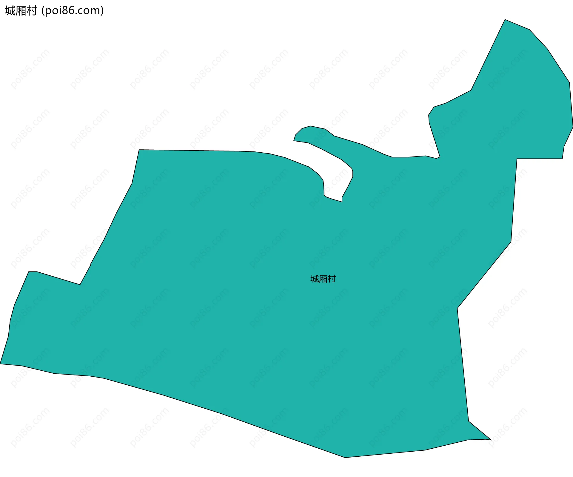 城厢村边界地图