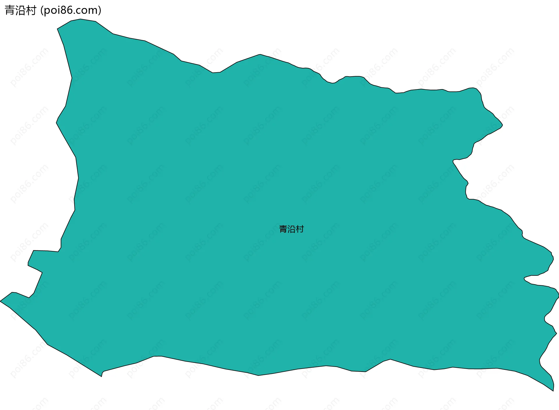 青沿村边界地图