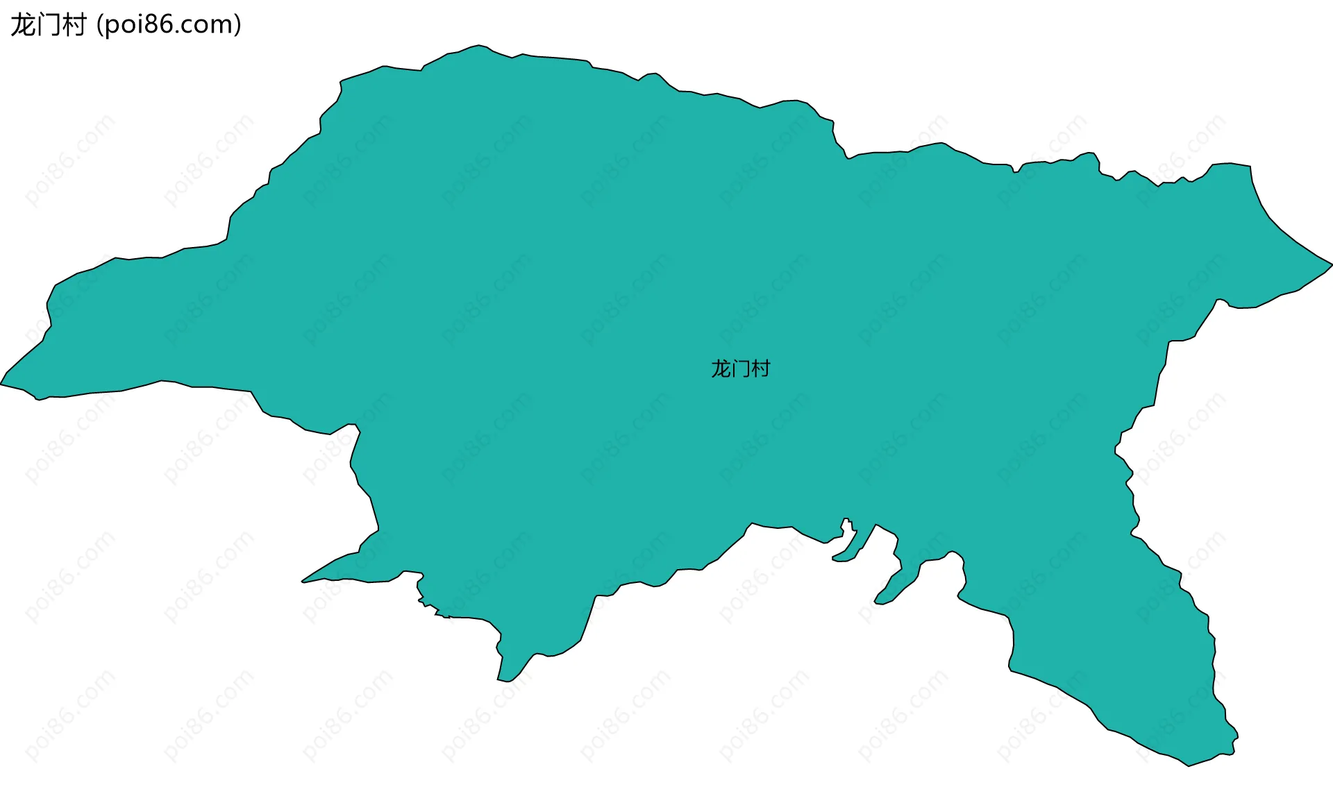 龙门村边界地图