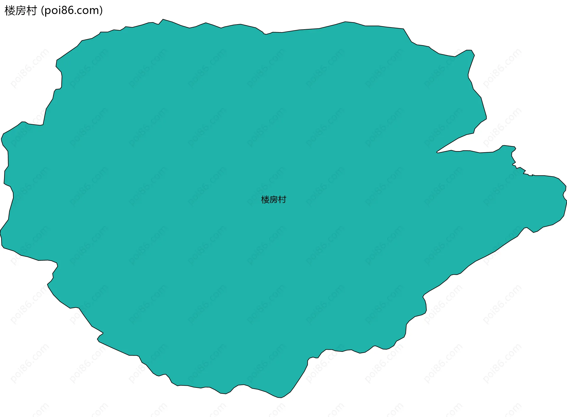楼房村边界地图