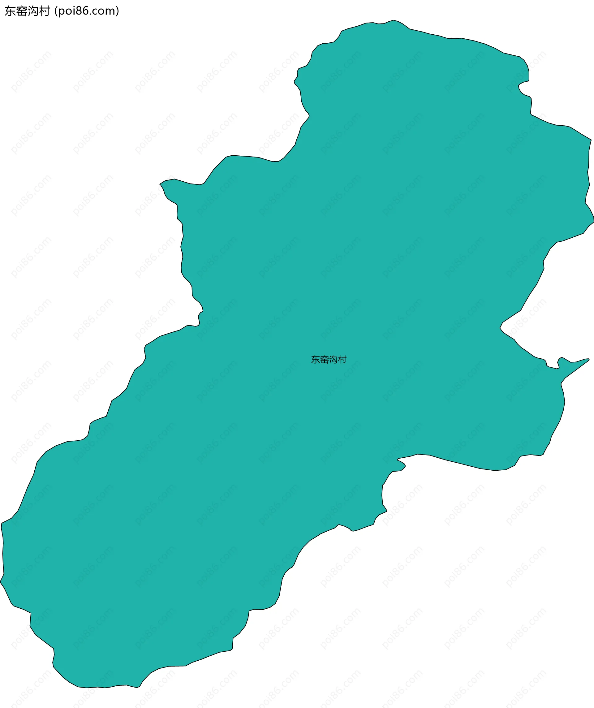 东窑沟村边界地图