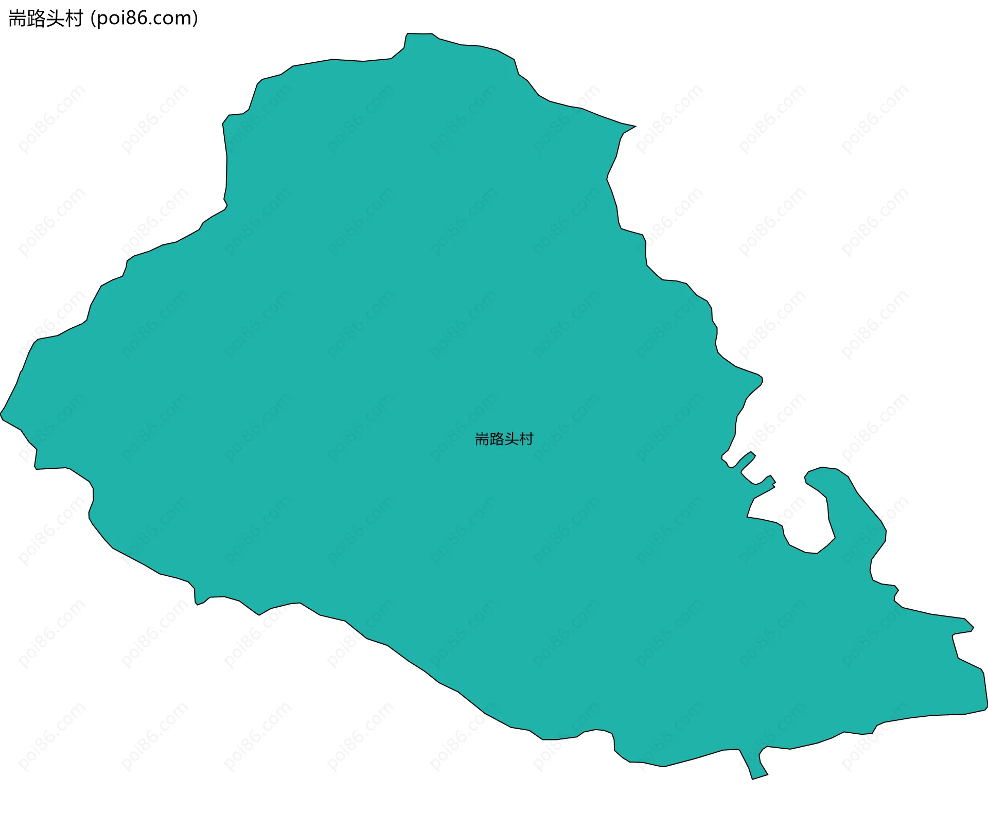 耑路头村边界地图
