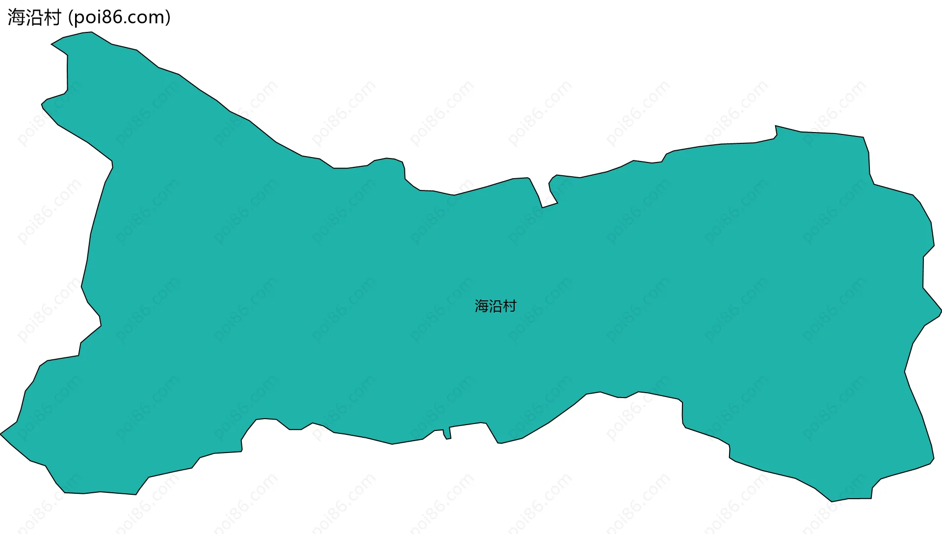 海沿村边界地图