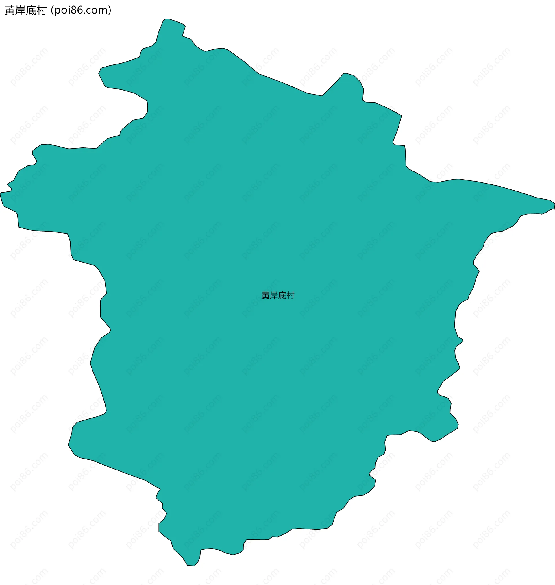 黄岸底村边界地图