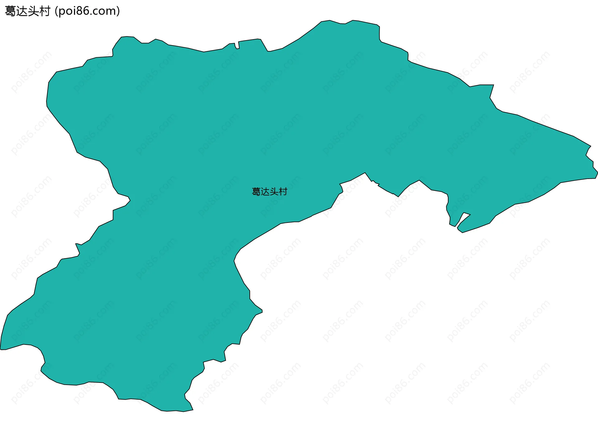 葛达头村边界地图