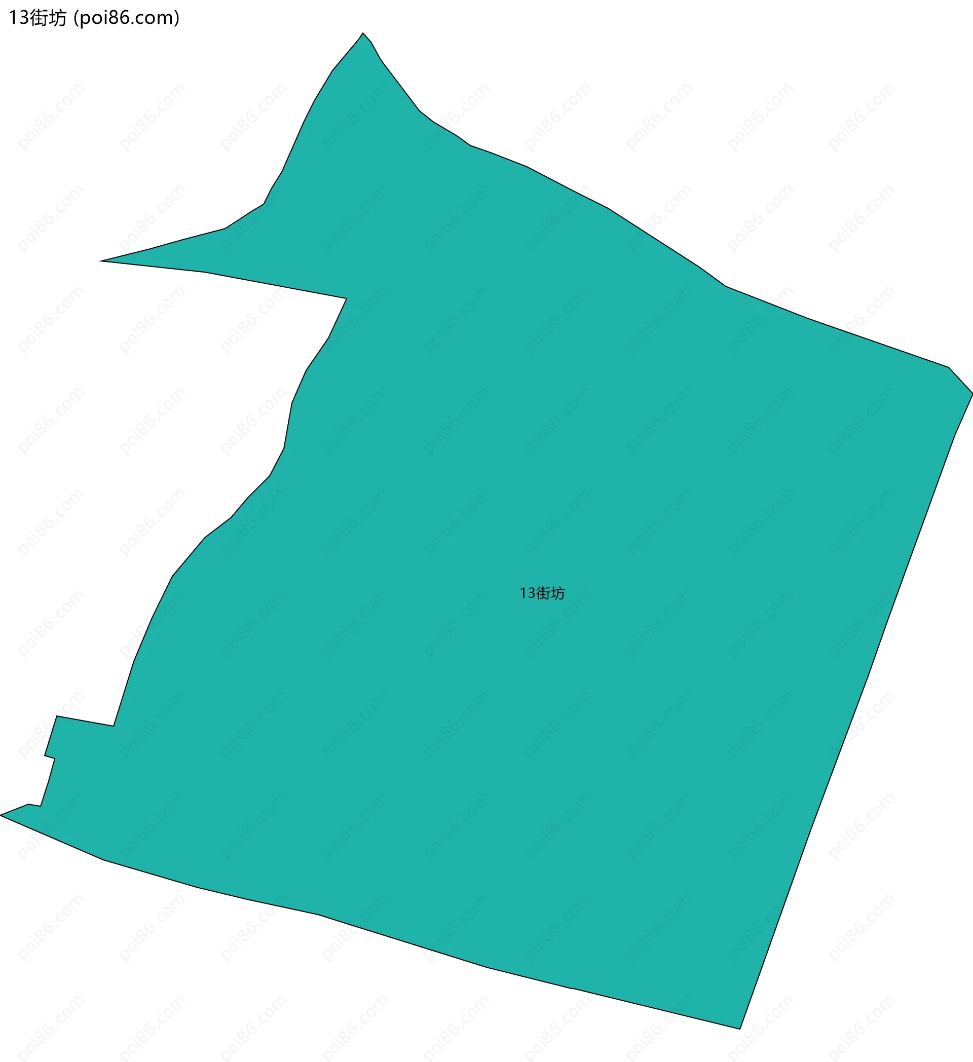 13街坊边界地图