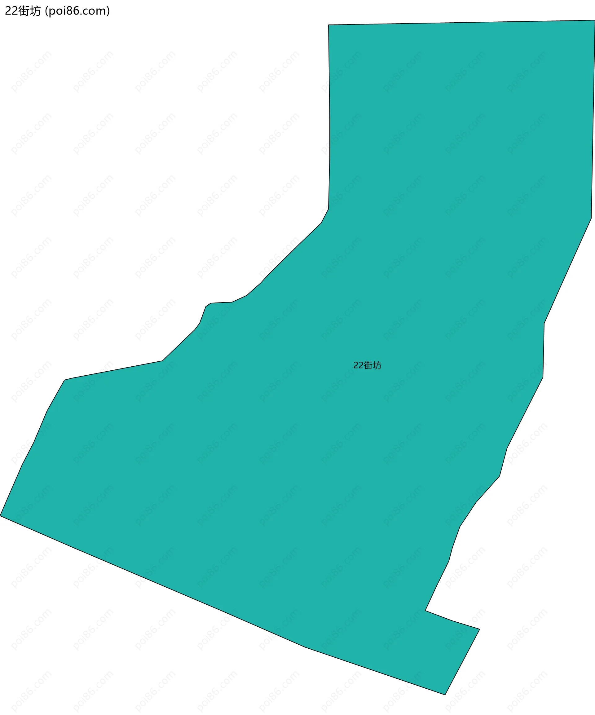 22街坊边界地图