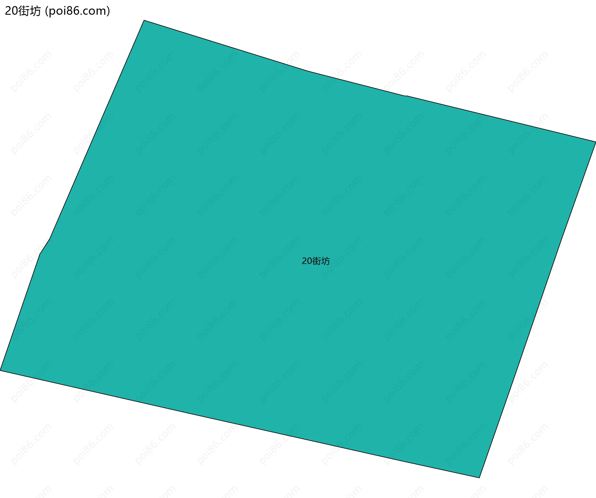 20街坊边界地图