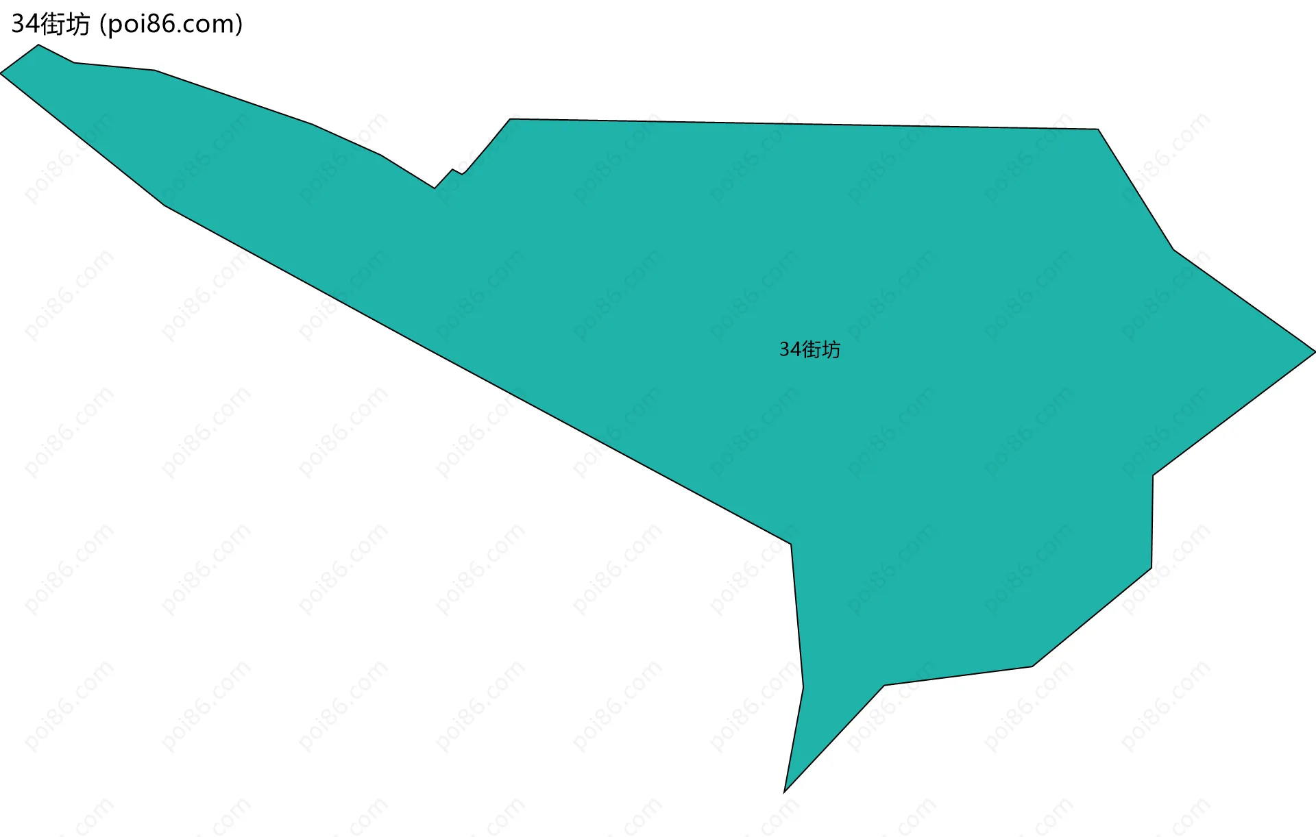 34街坊边界地图