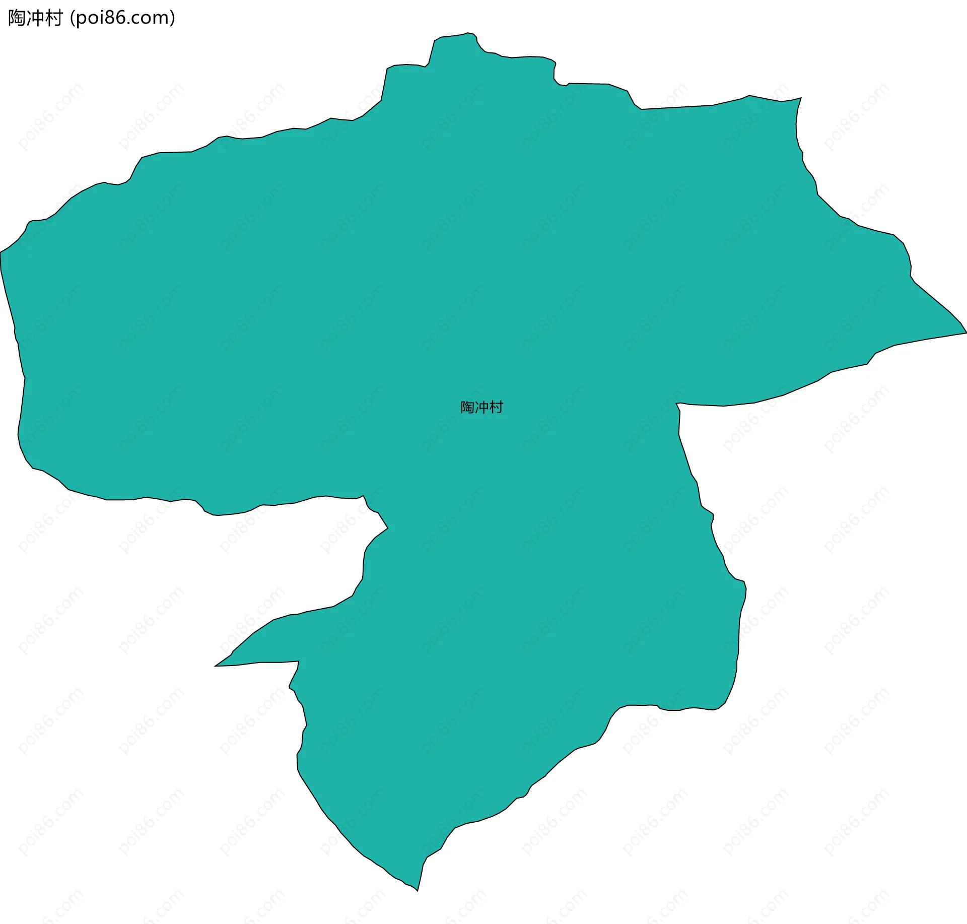 陶冲村边界地图