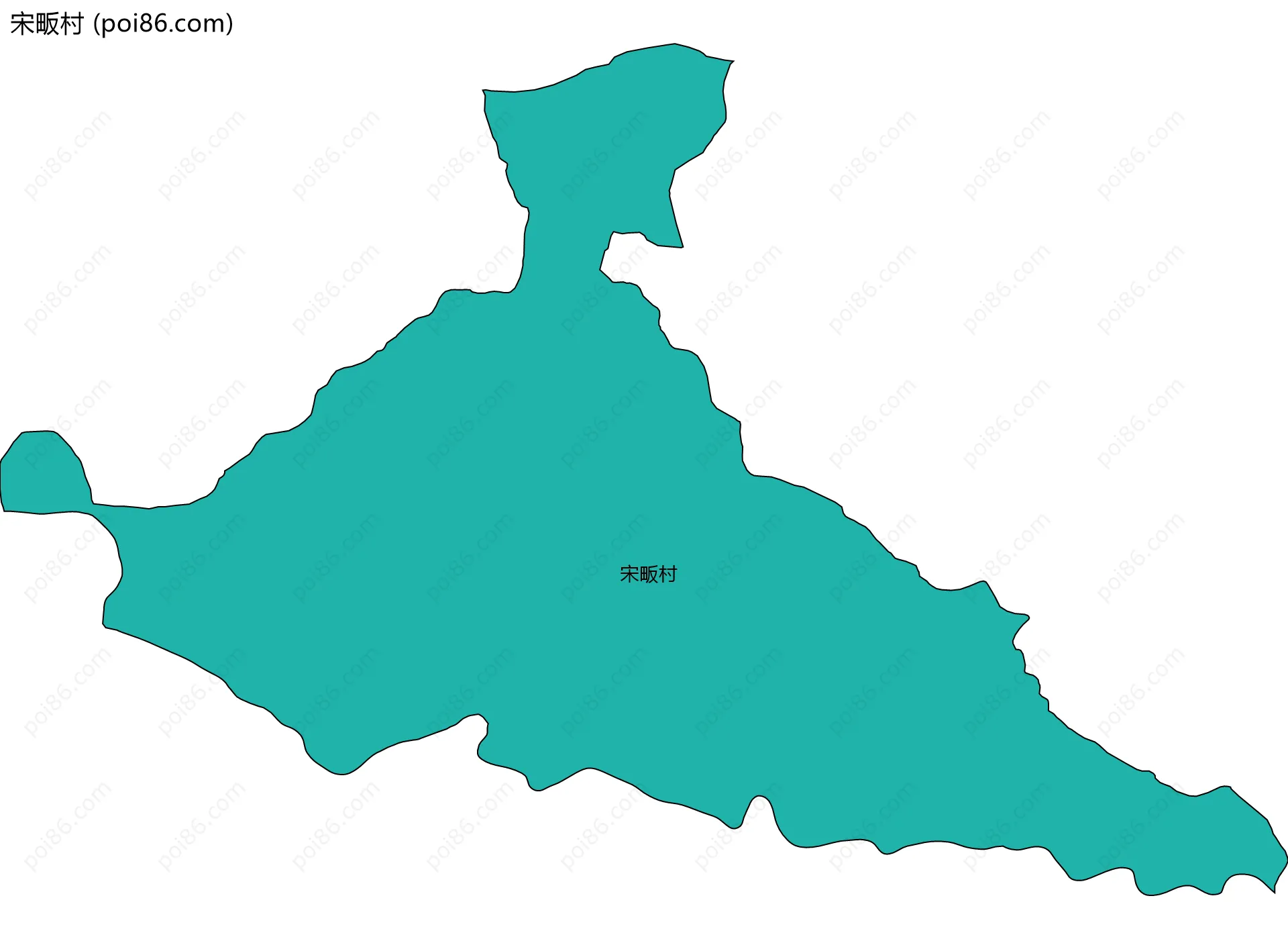 宋畈村边界地图