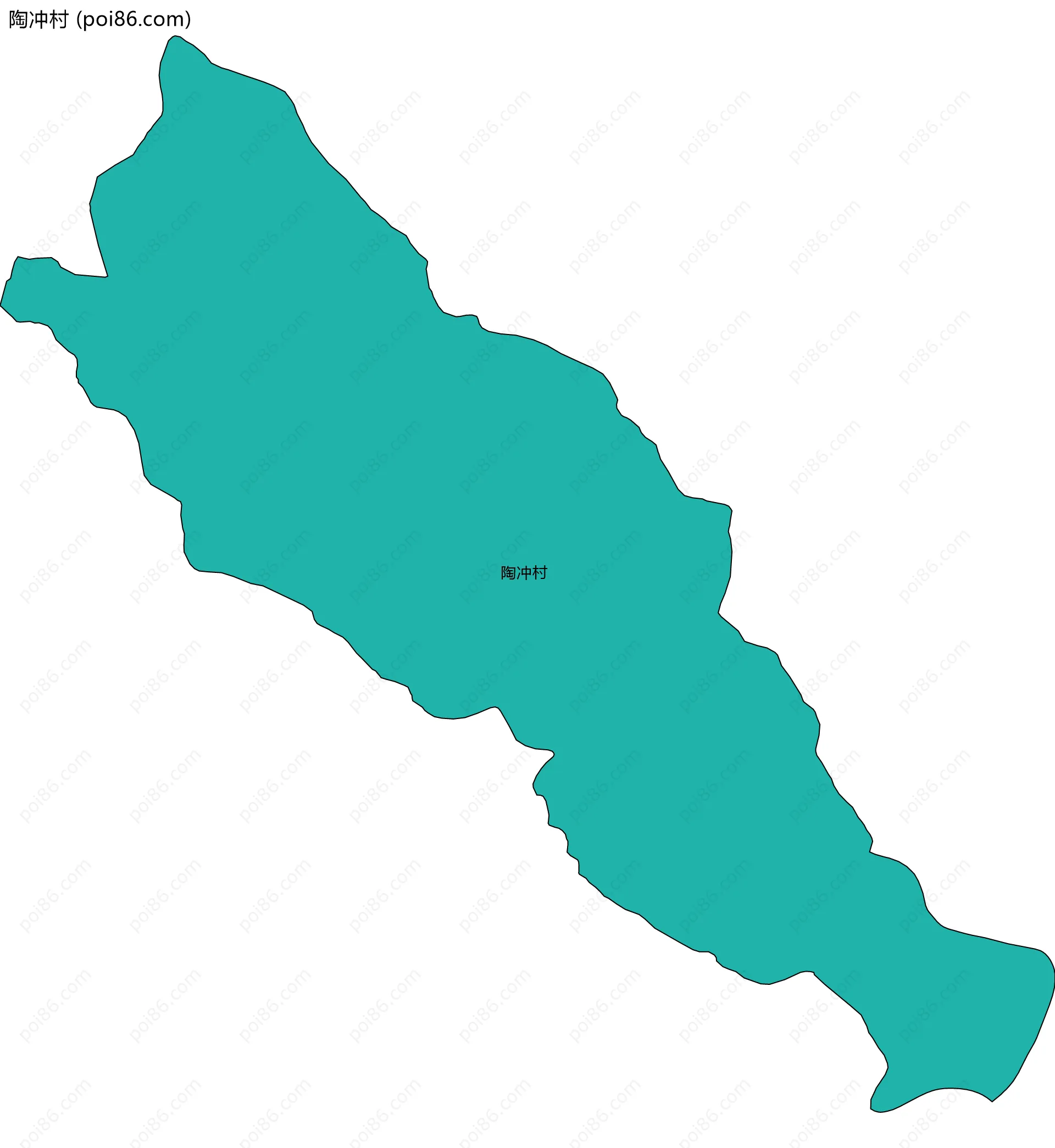 陶冲村边界地图