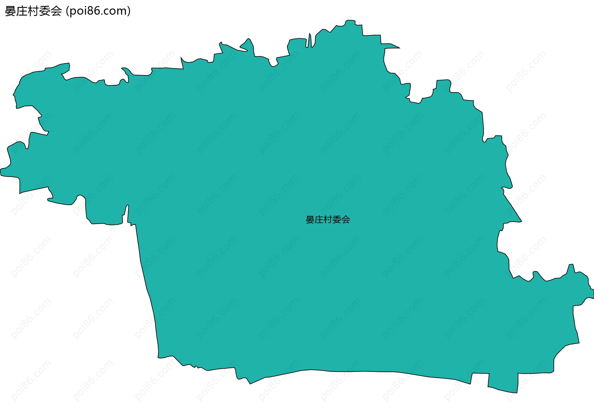 晏庄村委会边界地图