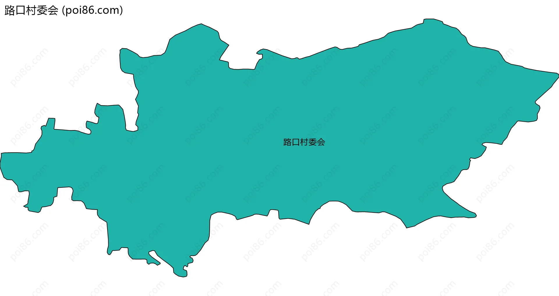 路口村委会边界地图