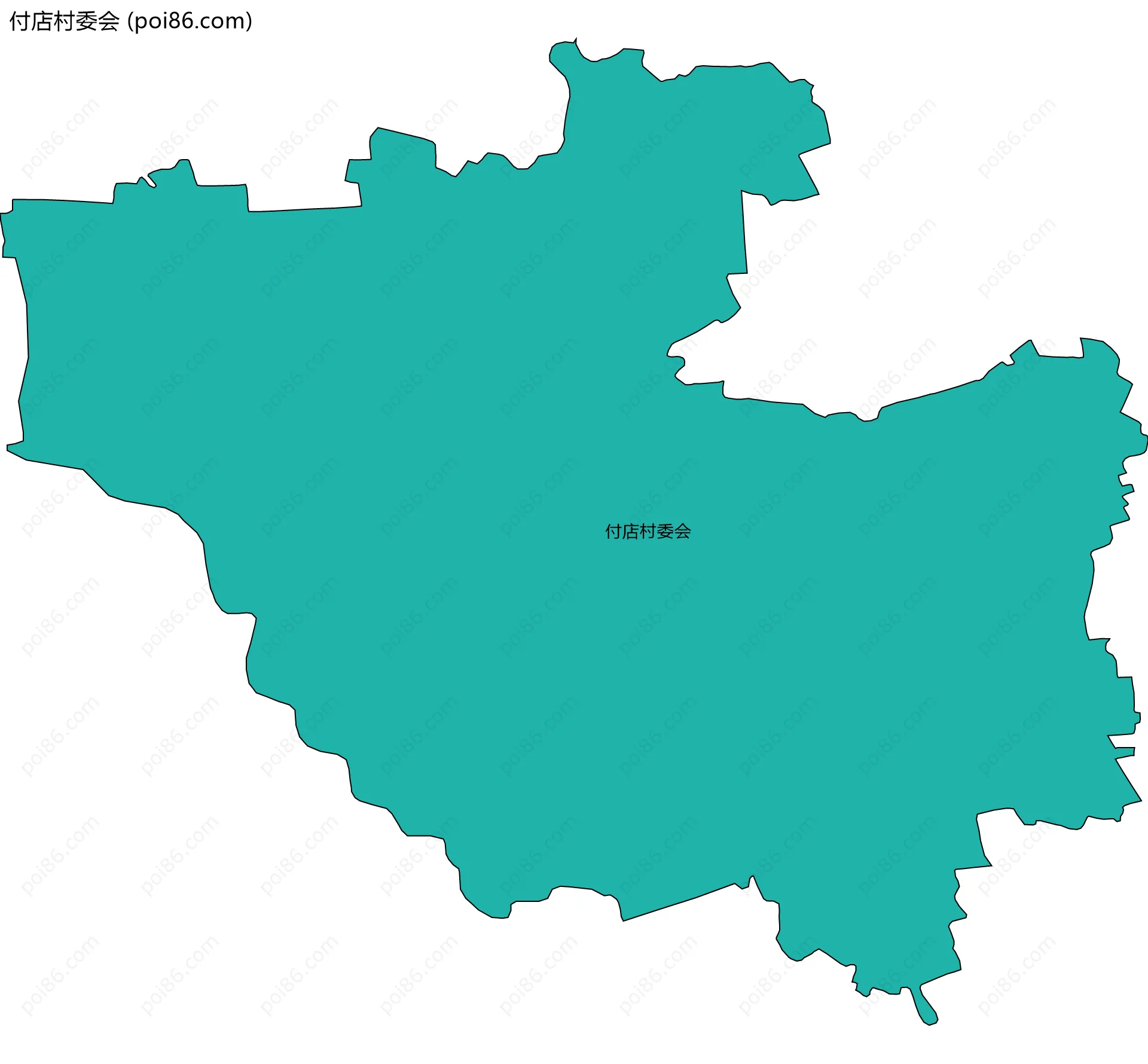 付店村委会边界地图