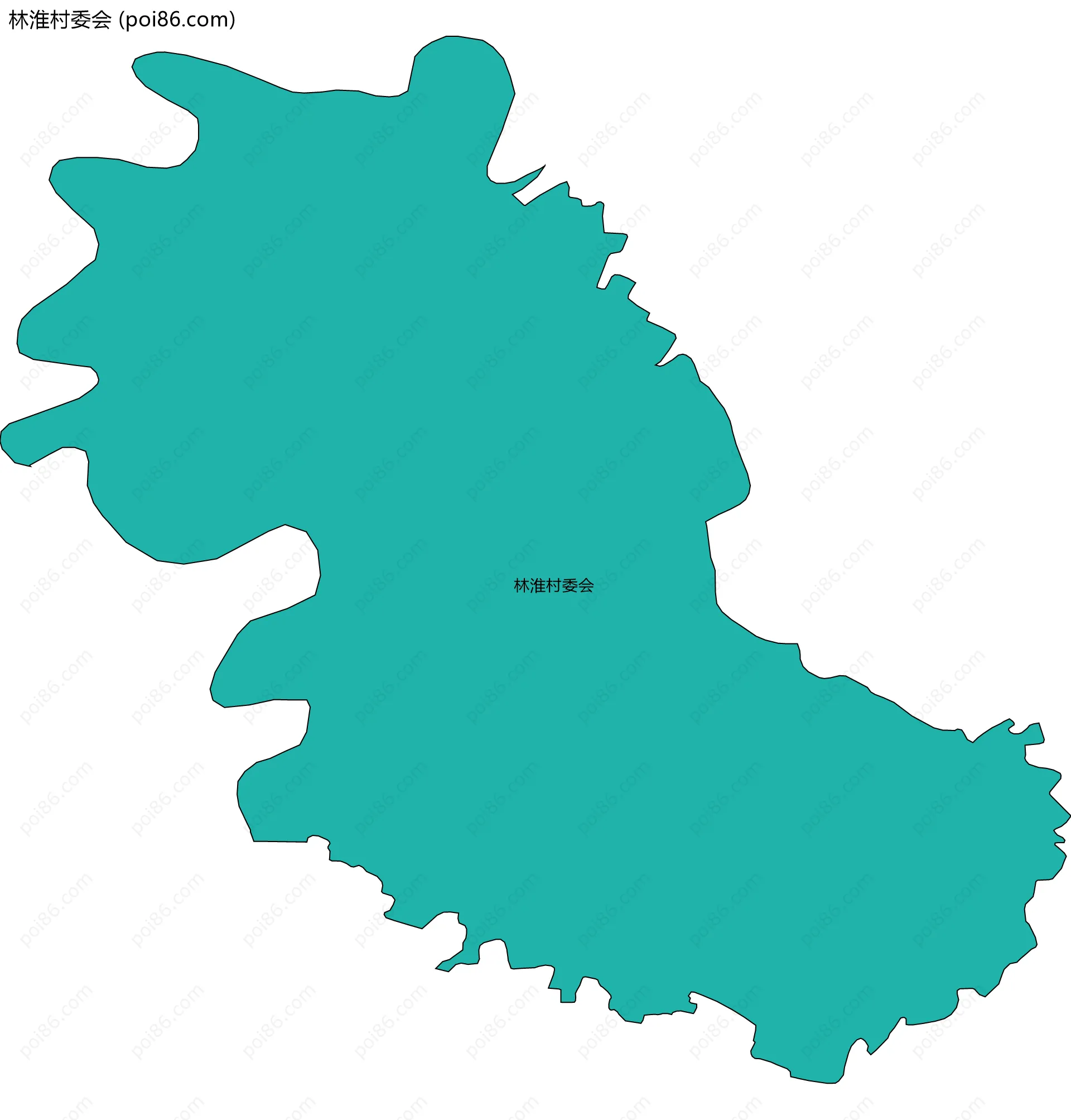 林淮村委会边界地图