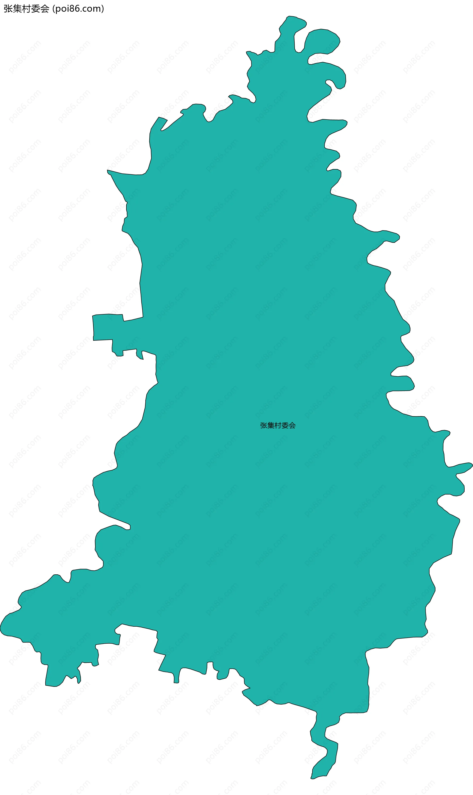张集村委会边界地图