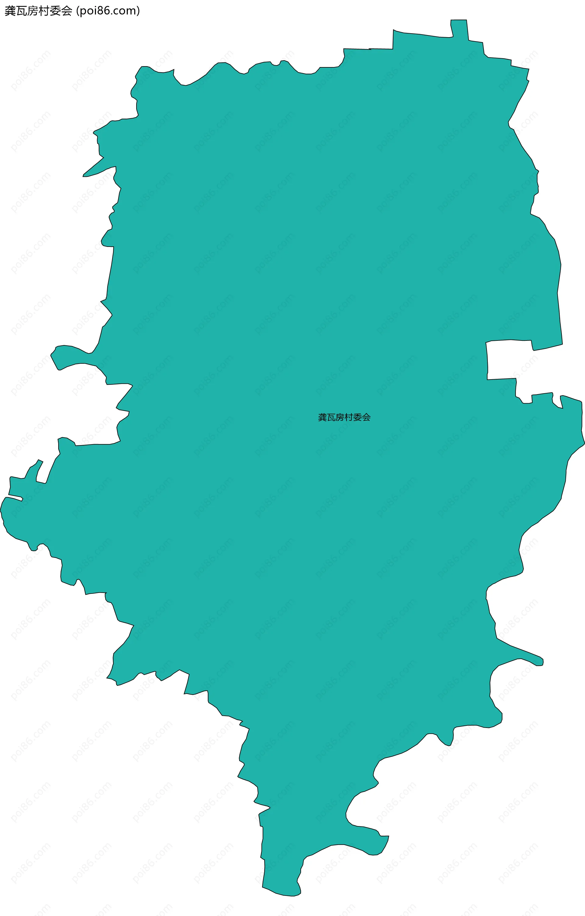 龚瓦房村委会边界地图