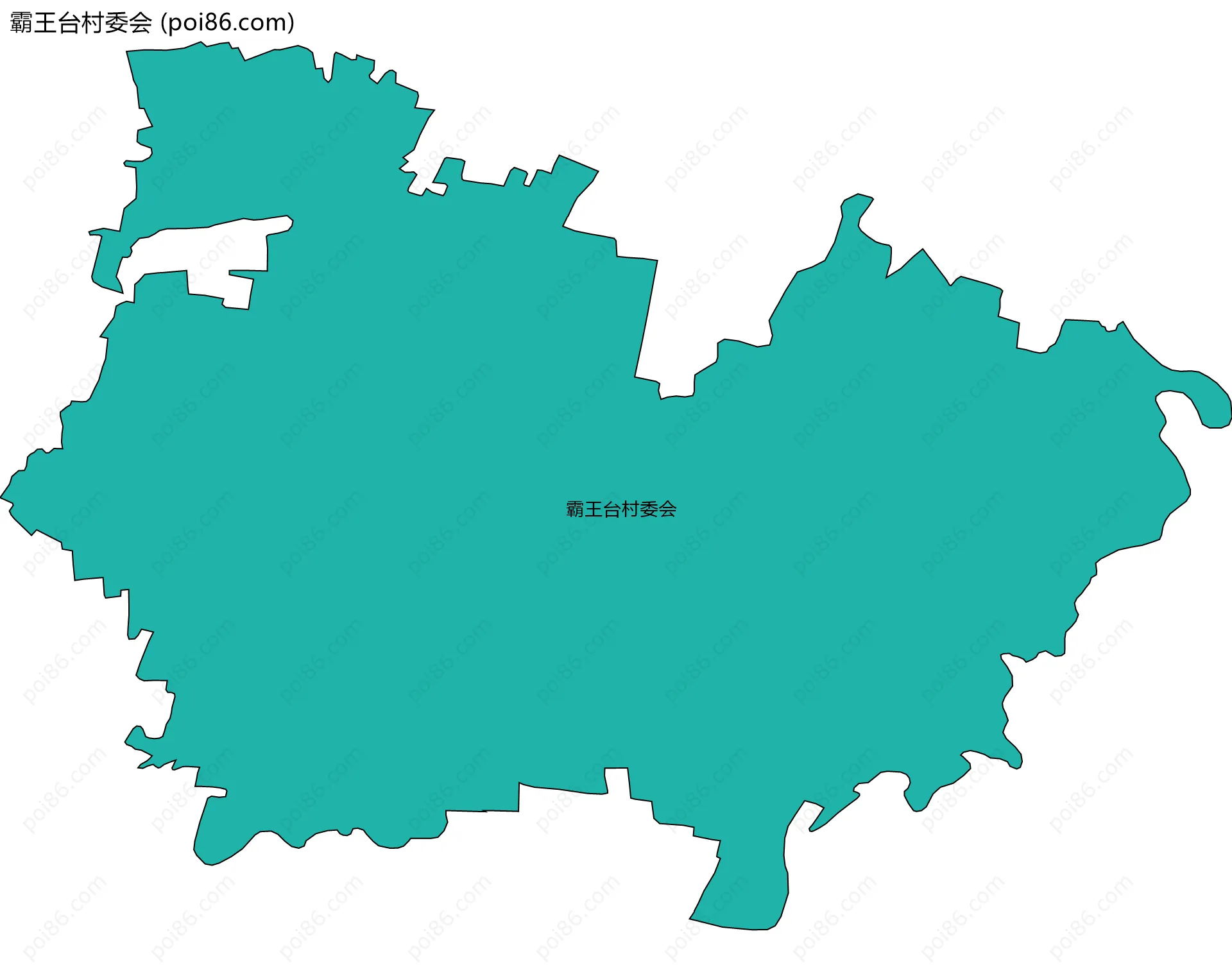 霸王台村委会边界地图