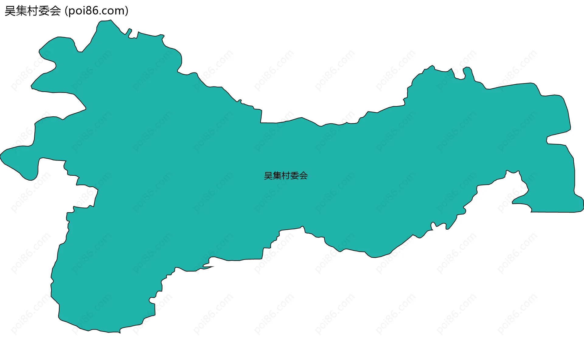 吴集村委会边界地图