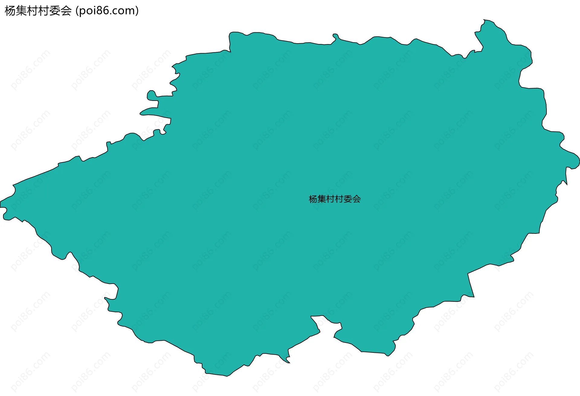 杨集村村委会边界地图