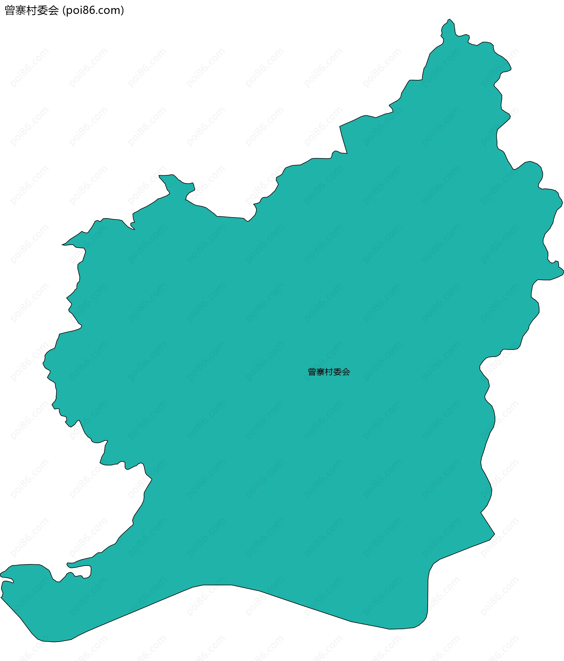 曾寨村委会边界地图