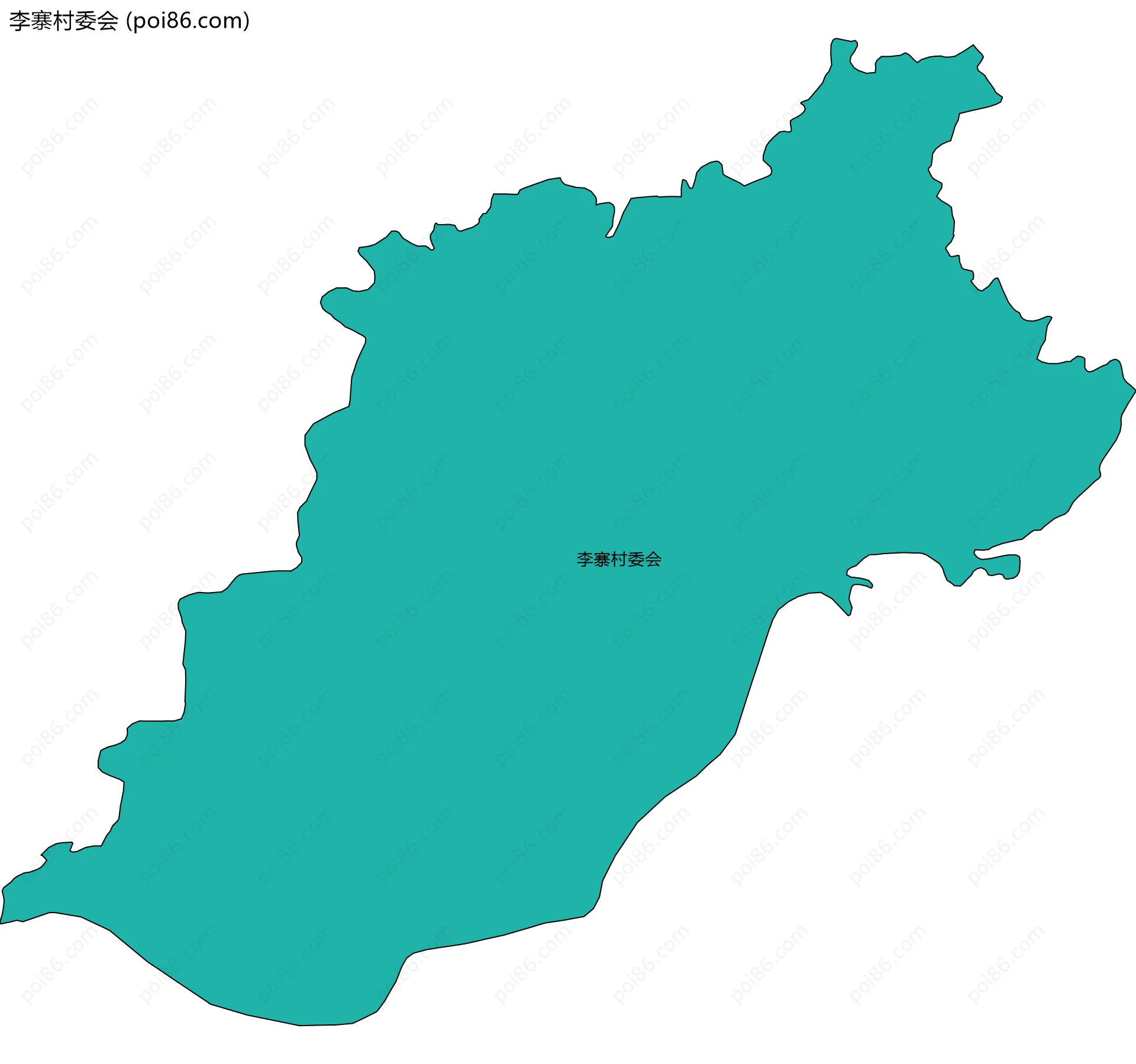 李寨村委会边界地图