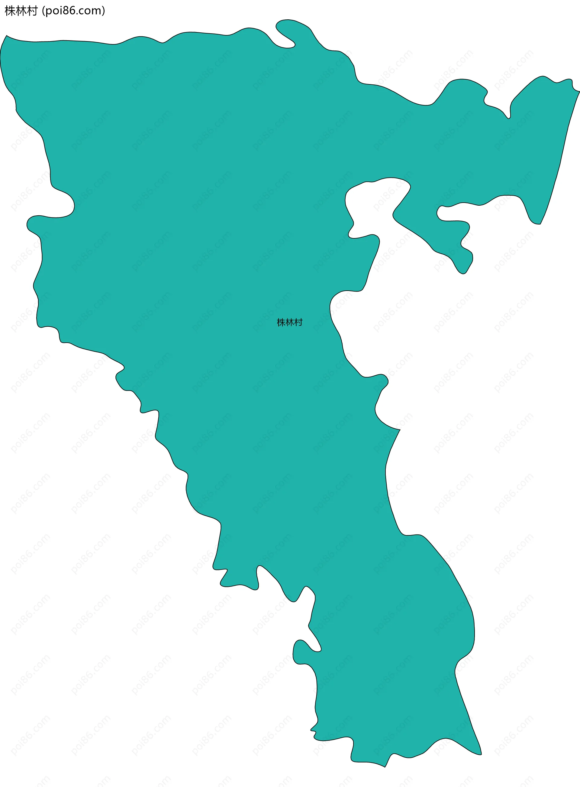 株林村边界地图