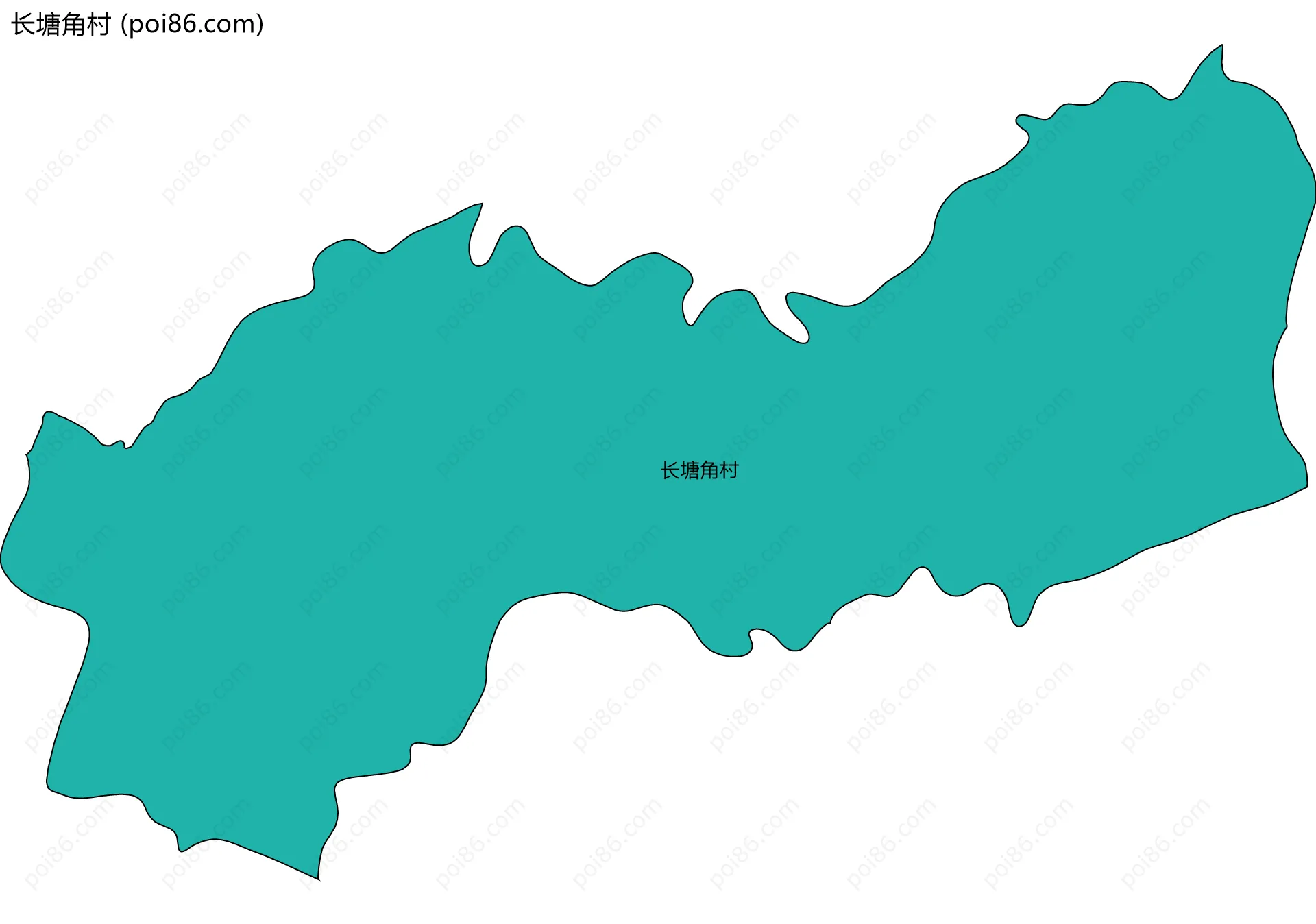 长塘角村边界地图