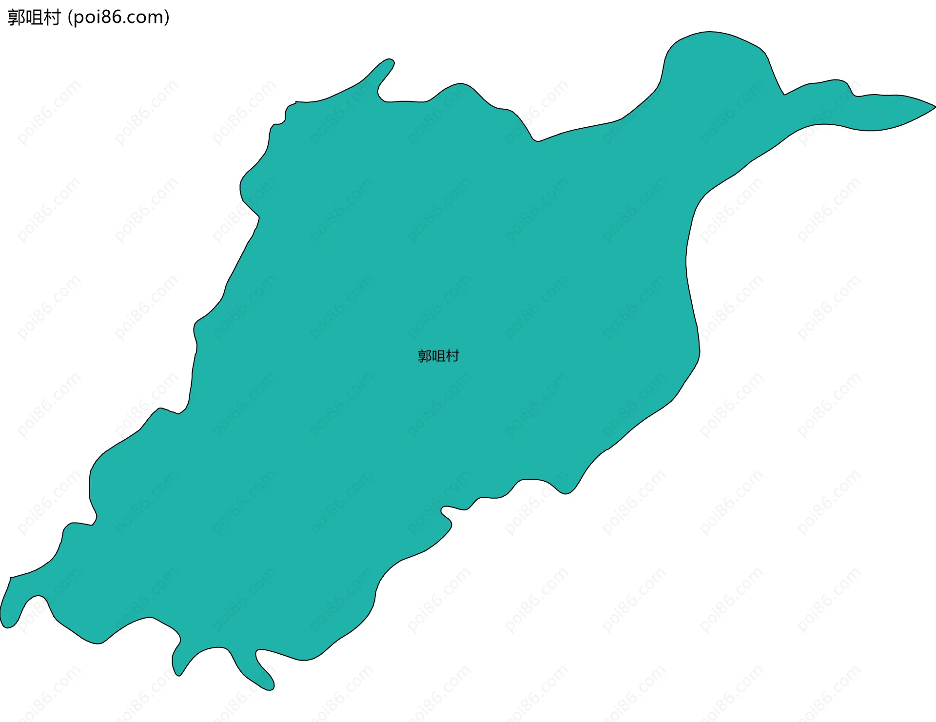 郭咀村边界地图