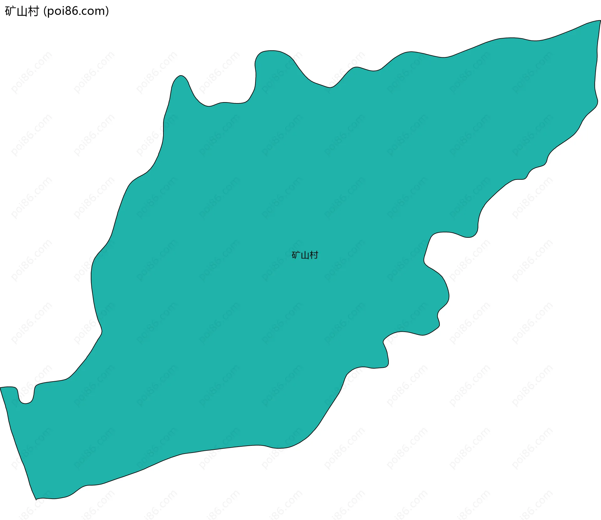 矿山村边界地图