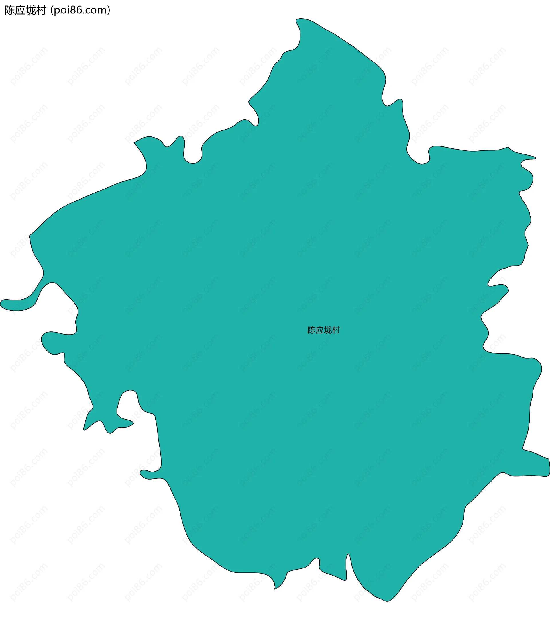 陈应垅村边界地图