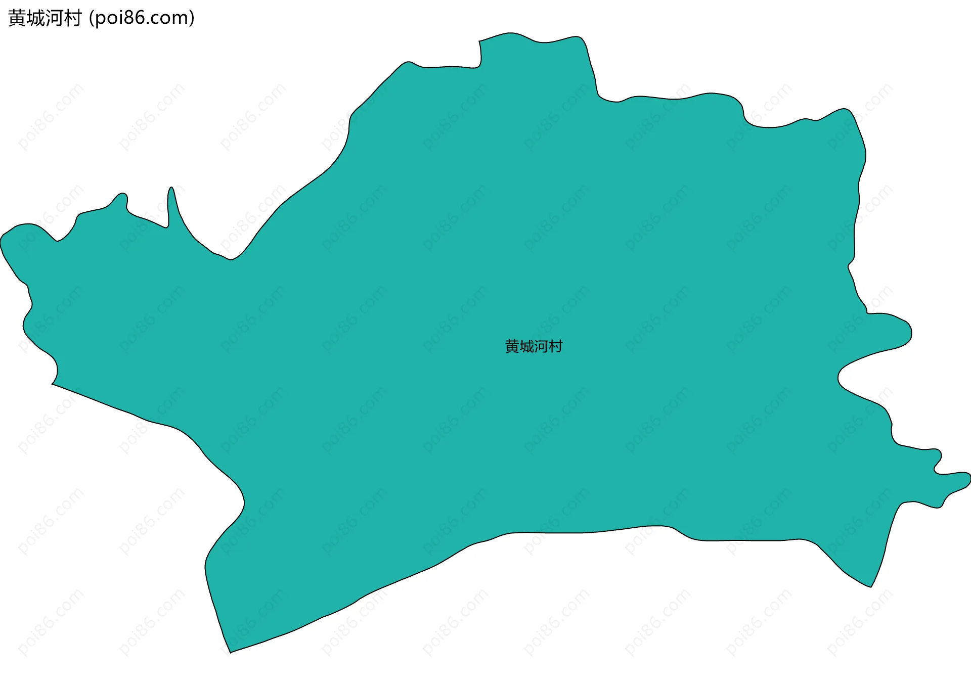 黄城河村边界地图