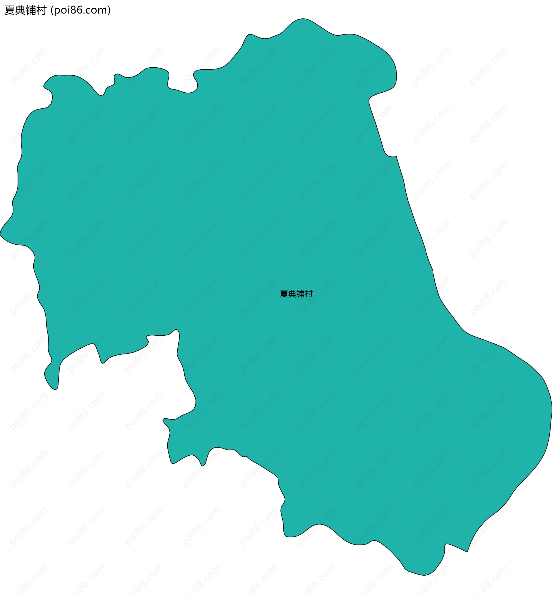 夏典铺村边界地图