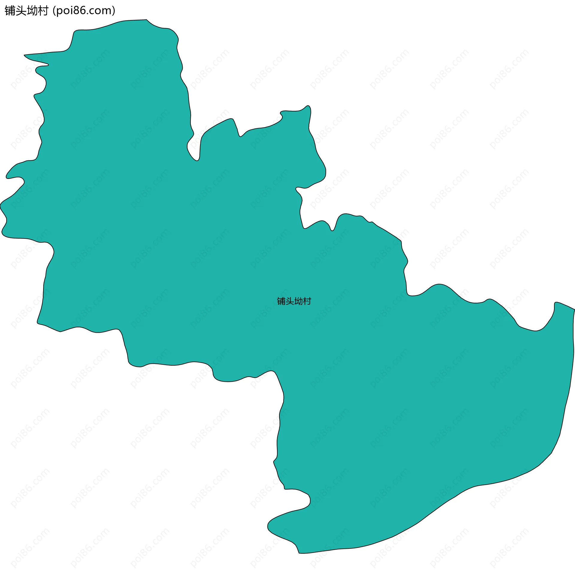 铺头坳村边界地图